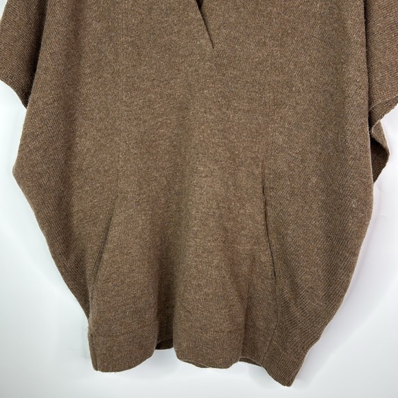 J. Jill Brown Wool Sleeveless Pockets Sweater S/M NWT - Picture 3 of 9